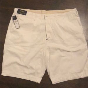 Polo by Ralph Lauren 40” waist. White Shorts